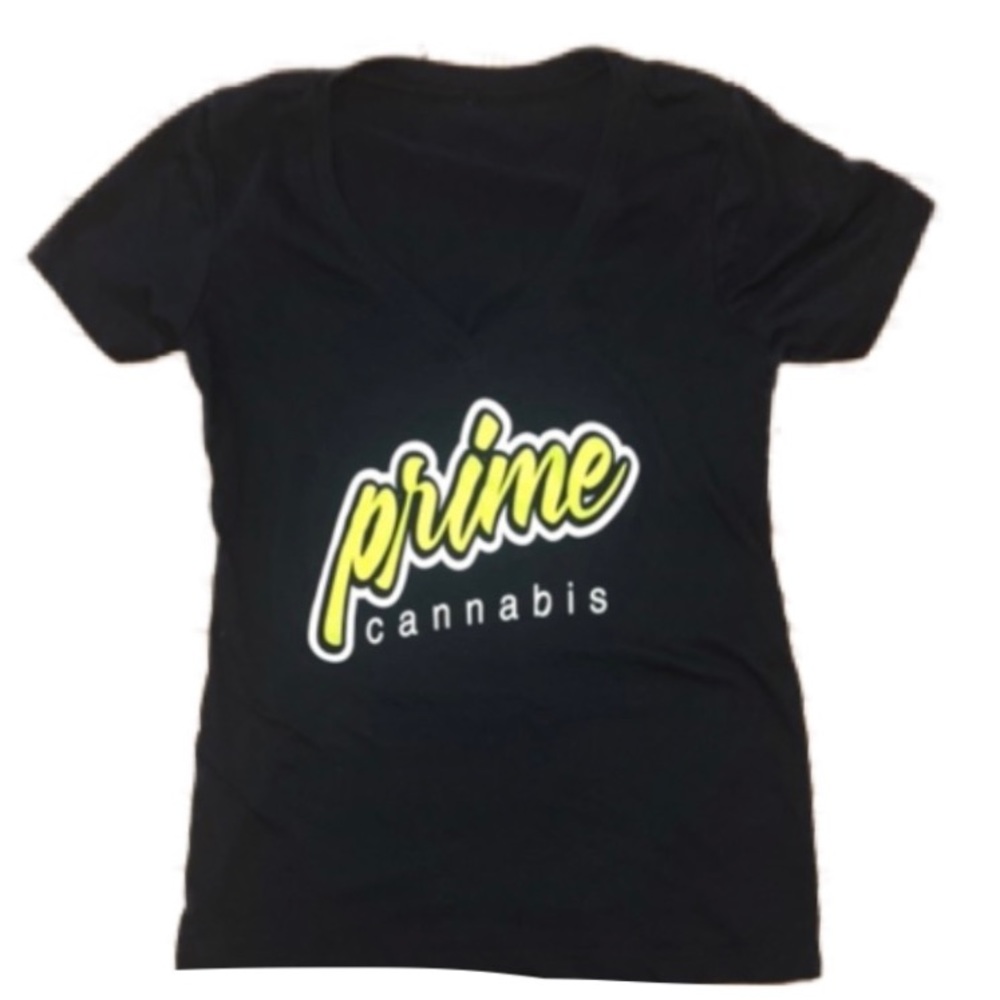 Prime Cannabis V-neck 420 weed shirt - Picture 1 of 4